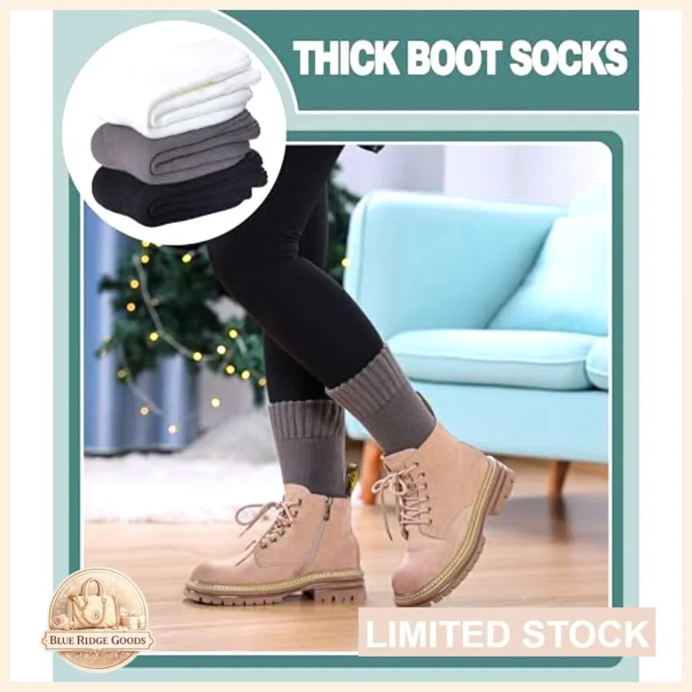 Thermal Winter Socks Extra Thick Insulated Heated Ski Crew Boot Unisex